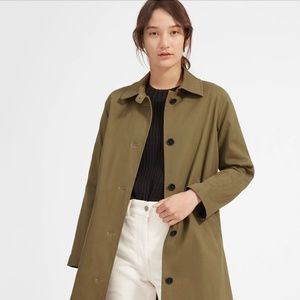 Everlane Mac Coat, Olive, Size 00